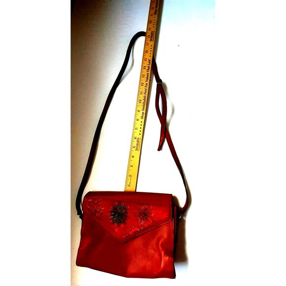Macoly Hand free bag Red 100% Leather - Picture 7 of 8